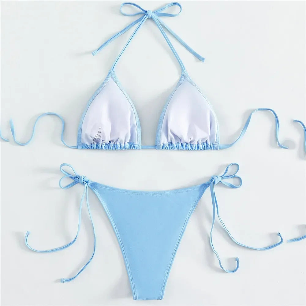 Rhinestone Decoration Bikini